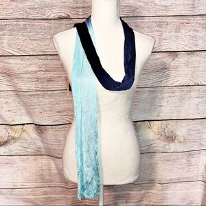NWT Runway Blue Ombre Fashion Scarf